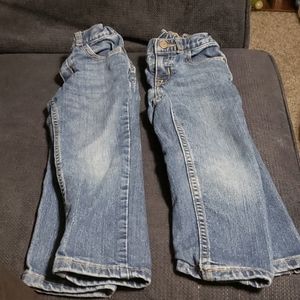 2 pair adjustable Okie Dokie jeans